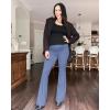 image:imageG4Free Womens BareFeel Maternity Flare LeggingsDenim Blue