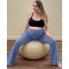 image:imageG4Free Womens BareFeel Maternity Flare LeggingsDenim Blue
