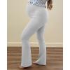 image:imageG4Free Womens BareFeel Maternity Flare LeggingsLight Gray