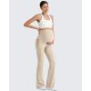 image:imageG4Free Womens BareFeel Maternity Flare LeggingsLight Khaki