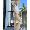 image:imageG4Free Womens BareFeel Maternity Flare LeggingsLight Khaki