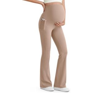 image:imageG4Free Womens BareFeel Maternity Flare LeggingsToffee