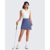 image:imageG4Free A Line Golf Skirts for Women 15 Elastic High Waisted Tennis Skorts Soft Casual Athletic Inner Shorts 4 PocketsDusky Purple