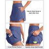 image:imageG4Free A Line Golf Skirts for Women 15 Elastic High Waisted Tennis Skorts Soft Casual Athletic Inner Shorts 4 PocketsDusky Purple