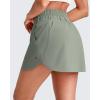 image:imageG4Free A Line Golf Skirts for Women 15 Elastic High Waisted Tennis Skorts Soft Casual Athletic Inner Shorts 4 PocketsGray Olive
