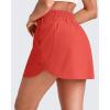 image:imageG4Free A Line Golf Skirts for Women 15 Elastic High Waisted Tennis Skorts Soft Casual Athletic Inner Shorts 4 PocketsRust Orange