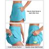 image:imageG4Free A Line Golf Skirts for Women 15 Elastic High Waisted Tennis Skorts Soft Casual Athletic Inner Shorts 4 PocketsSky Blue