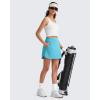 image:imageG4Free A Line Golf Skirts for Women 15 Elastic High Waisted Tennis Skorts Soft Casual Athletic Inner Shorts 4 PocketsSky Blue