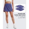 image:imageG4Free BareFeel 15 Golf Skirts for Women High Waisted A Line Casual Athletic Skorts Inner Shorts with 2 PocketsDusky Purple