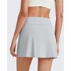 image:imageG4Free BareFeel 15 Golf Skirts for Women High Waisted A Line Casual Athletic Skorts Inner Shorts with 2 PocketsGrey