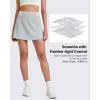 image:imageG4Free BareFeel 15 Golf Skirts for Women High Waisted A Line Casual Athletic Skorts Inner Shorts with 2 PocketsGrey