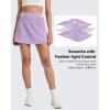 image:imageG4Free BareFeel 15 Golf Skirts for Women High Waisted A Line Casual Athletic Skorts Inner Shorts with 2 PocketsLight Purple