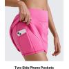 image:imageG4Free BareFeel 15 Golf Skirts for Women High Waisted A Line Casual Athletic Skorts Inner Shorts with 2 PocketsRose Pink