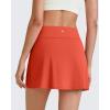 image:imageG4Free BareFeel 15 Golf Skirts for Women High Waisted A Line Casual Athletic Skorts Inner Shorts with 2 PocketsRust Orange