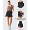 image:imageG4Free Drawstring Golf Skirts for Women  15 Athletic Curved Hem Tennis Skort Casual Skorts Inner Shorts with Ball PocketBlack