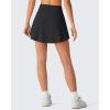 image:imageG4Free Drawstring Golf Skirts for Women  15 Athletic Curved Hem Tennis Skort Casual Skorts Inner Shorts with Ball PocketBlack