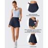 image:imageG4Free Drawstring Golf Skirts for Women  15 Athletic Curved Hem Tennis Skort Casual Skorts Inner Shorts with Ball PocketDark Navy