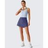 image:imageG4Free Drawstring Golf Skirts for Women  15 Athletic Curved Hem Tennis Skort Casual Skorts Inner Shorts with Ball PocketDusky Purple