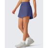 image:imageG4Free Drawstring Golf Skirts for Women  15 Athletic Curved Hem Tennis Skort Casual Skorts Inner Shorts with Ball PocketDusky Purple