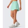 image:imageG4Free Drawstring Golf Skirts for Women  15 Athletic Curved Hem Tennis Skort Casual Skorts Inner Shorts with Ball PocketMint
