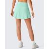 image:imageG4Free Drawstring Golf Skirts for Women  15 Athletic Curved Hem Tennis Skort Casual Skorts Inner Shorts with Ball PocketMint