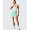 image:imageG4Free Drawstring Golf Skirts for Women  15 Athletic Curved Hem Tennis Skort Casual Skorts Inner Shorts with Ball PocketMint