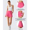 image:imageG4Free Drawstring Golf Skirts for Women  15 Athletic Curved Hem Tennis Skort Casual Skorts Inner Shorts with Ball PocketRosy Pink
