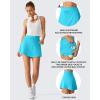 image:imageG4Free Drawstring Golf Skirts for Women  15 Athletic Curved Hem Tennis Skort Casual Skorts Inner Shorts with Ball PocketSky Blue