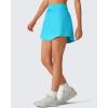 image:imageG4Free Drawstring Golf Skirts for Women  15 Athletic Curved Hem Tennis Skort Casual Skorts Inner Shorts with Ball PocketSky Blue