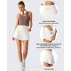 image:imageG4Free Drawstring Golf Skirts for Women  15 Athletic Curved Hem Tennis Skort Casual Skorts Inner Shorts with Ball PocketWhite