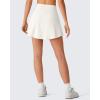 image:imageG4Free Drawstring Golf Skirts for Women  15 Athletic Curved Hem Tennis Skort Casual Skorts Inner Shorts with Ball PocketWhite