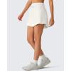 image:imageG4Free Drawstring Golf Skirts for Women  15 Athletic Curved Hem Tennis Skort Casual Skorts Inner Shorts with Ball PocketWhite