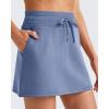 image:imageG4Free Smoofit Modal Soft Sweat Skirts for Women  ALine Drawstring Summer Casual Lounge Short Skirt with PocketsDenim Blue