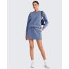 image:imageG4Free Smoofit Modal Soft Sweat Skirts for Women  ALine Drawstring Summer Casual Lounge Short Skirt with PocketsDenim Blue
