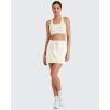 image:imageG4Free Smoofit Modal Soft Sweat Skirts for Women  ALine Drawstring Summer Casual Lounge Short Skirt with PocketsIvory