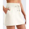 image:imageG4Free Smoofit Modal Soft Sweat Skirts for Women  ALine Drawstring Summer Casual Lounge Short Skirt with PocketsIvory