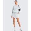 image:imageG4Free Smoofit Modal Soft Sweat Skirts for Women  ALine Drawstring Summer Casual Lounge Short Skirt with PocketsLight Gray