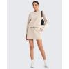 image:imageG4Free Smoofit Modal Soft Sweat Skirts for Women  ALine Drawstring Summer Casual Lounge Short Skirt with PocketsLight Khaki