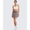 image:imageG4Free Smoofit Modal Soft Sweat Skirts for Women  ALine Drawstring Summer Casual Lounge Short Skirt with PocketsTaupe