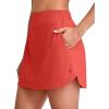 image:imageG4Free A Line Golf Skirts for Women 15 Elastic High Waisted Tennis Skorts Soft Casual Athletic Inner Shorts 4 PocketsRust Orange