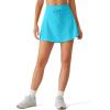 image:imageG4Free Drawstring Golf Skirts for Women  15 Athletic Curved Hem Tennis Skort Casual Skorts Inner Shorts with Ball PocketSky Blue