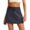 image:imageG4Free Smoofit Modal Soft Sweat Skirts for Women  ALine Drawstring Summer Casual Lounge Short Skirt with PocketsBlack