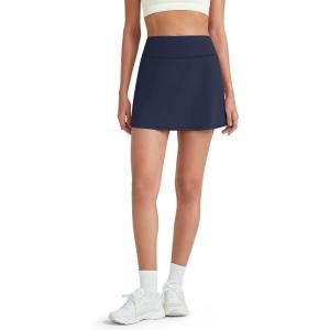 image:imageG4Free BareFeel 15 Golf Skirts for Women High Waisted A Line Casual Athletic Skorts Inner Shorts with 2 PocketsDark Navy