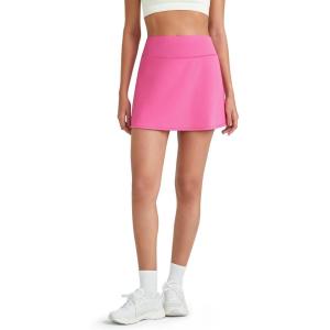 image:imageG4Free BareFeel 15 Golf Skirts for Women High Waisted A Line Casual Athletic Skorts Inner Shorts with 2 PocketsRose Pink