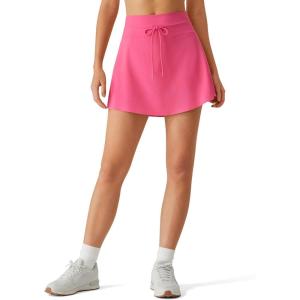 image:imageG4Free Drawstring Golf Skirts for Women  15 Athletic Curved Hem Tennis Skort Casual Skorts Inner Shorts with Ball PocketRosy Pink