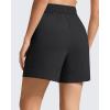 image:imageG4Free Strowen Athletic Running Shorts for Women 4  Elastic Waist Lightweight Quick Dry for Workout Gym with PocketsBlack