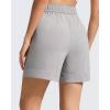 image:imageG4Free Strowen Athletic Running Shorts for Women 4  Elastic Waist Lightweight Quick Dry for Workout Gym with PocketsChime Gray