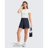 image:imageG4Free Strowen Athletic Running Shorts for Women 4  Elastic Waist Lightweight Quick Dry for Workout Gym with PocketsDark Navy