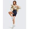 image:imageG4Free Strowen Athletic Running Shorts for Women 4  Elastic Waist Lightweight Quick Dry for Workout Gym with PocketsDark Navy