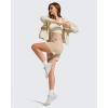 image:imageG4Free Strowen Athletic Running Shorts for Women 4  Elastic Waist Lightweight Quick Dry for Workout Gym with PocketsLight Khaki